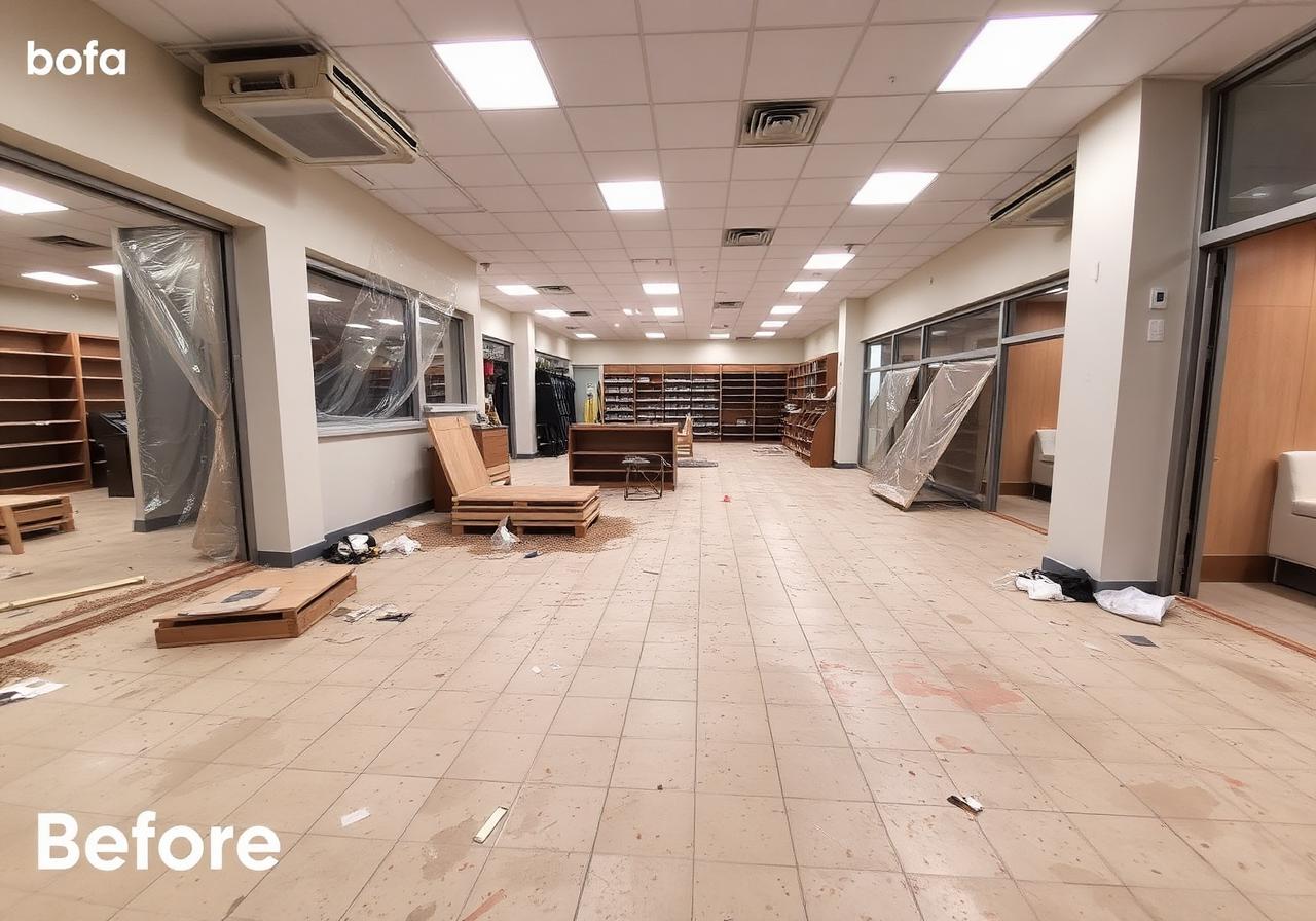 Before — Retail Renovation — Occupancy-Ready Cleaning